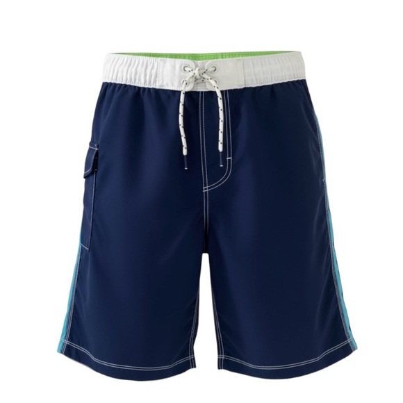 Gap Navy Colorblock Swim Trunks Size XXL - Picture 1 of 6